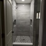 Walk In Shower Grey Tile